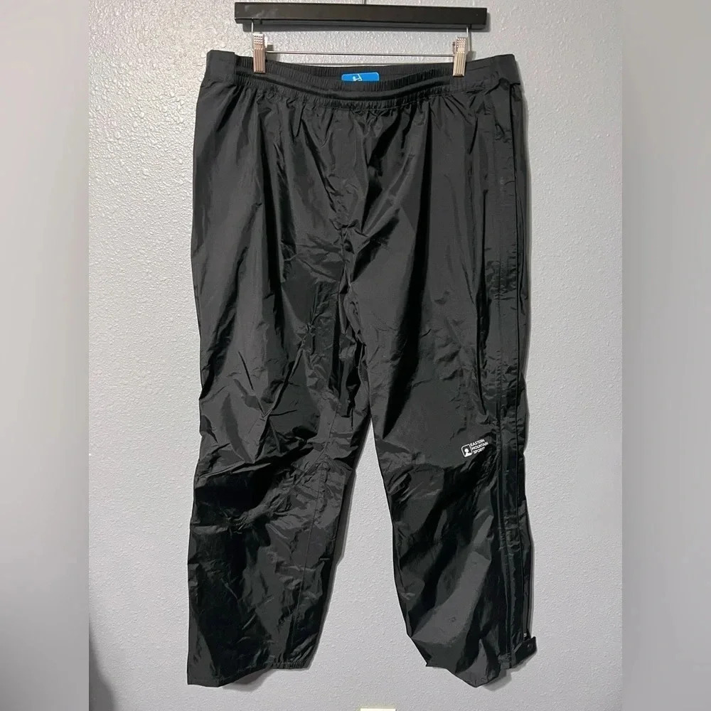 Eastern Mountain Sports Women's Black Thunderhead Full-Zip Nylon Pants XL-S NWT